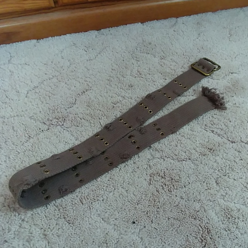 Brown distressed belt...